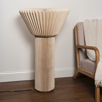 Archer 37" Modern Minimalist Pleated Shade Floor Lamp